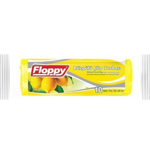 Floppy Büzgülü Çöp Torbası 55x60 Limon - Çilek Kokulu