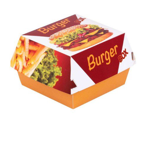 Karton Hamburger Kutusu Orta Boy