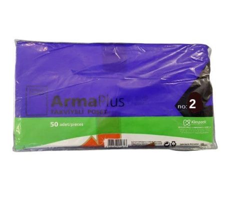 Naksan 2 No Çok Renkli Takviyeli Poşet 50 Li (26x38)