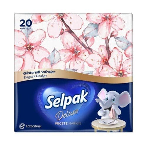 Selpak Deluxe Misafir Peçetesi Desenli 20'li
