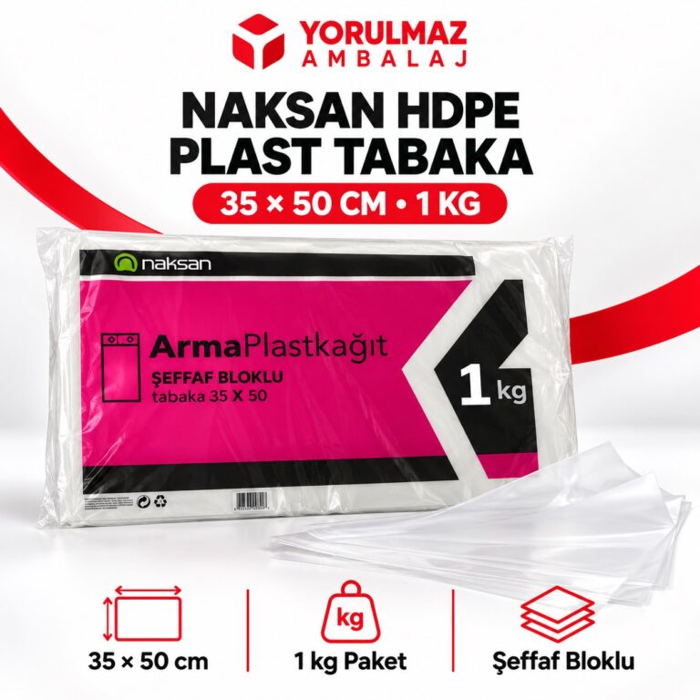 35x50 Naksan Şeffaf Hdpe Plastik Tabaka Poşet 1 Kg