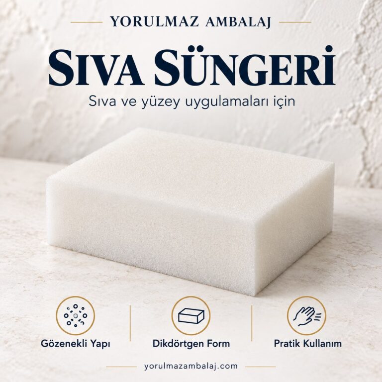 5x5x20 Sıva Süngeri | İnşaat Ve Alçı İşleri İçin Profesyonel Sünger