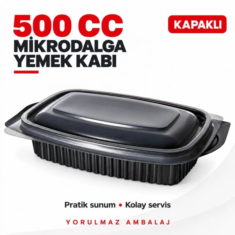 Kapaklı Mikrodalga Yemek Kabı 500 Cc