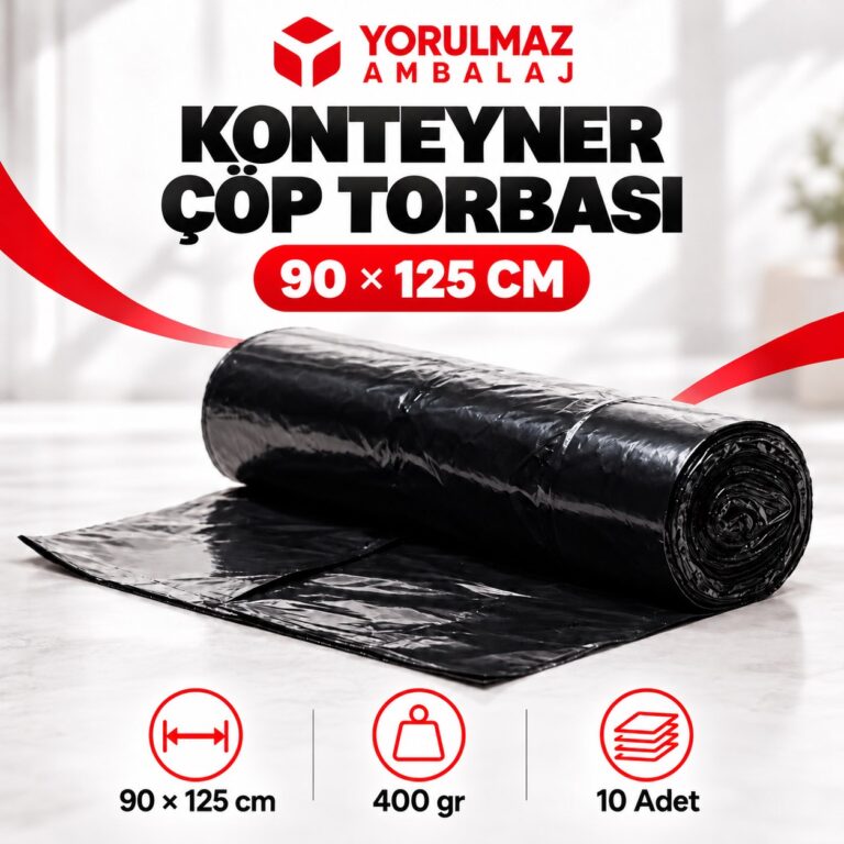 Konteyner Çöp Poşeti 90x125 Cm | 10'Lu Paket