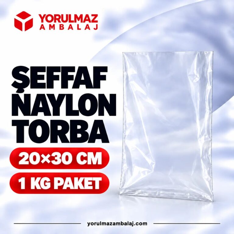 Naylon Torba 20x30 Cm 1 Kg Paketleme Saklama Market Torbası