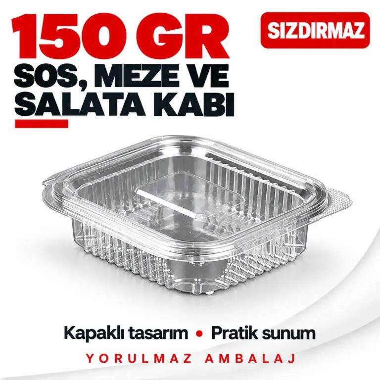 Sızdırmaz Sos, Meze ve Salata Kabı 150 gr